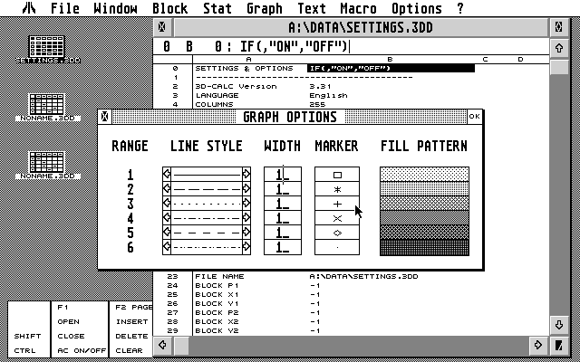 3D Calc atari screenshot